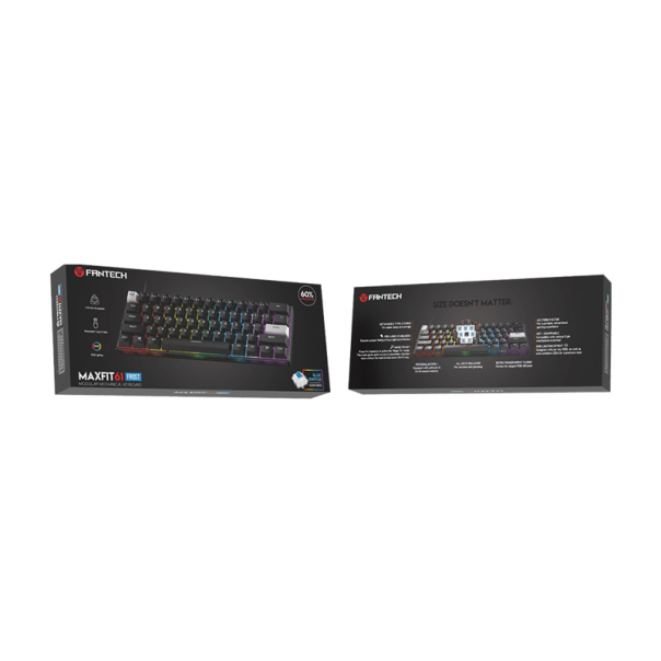 Tastatura mehanička Gaming Fantech MK857 RGB Maxfit61 FROST crna (blue switch) - G204519