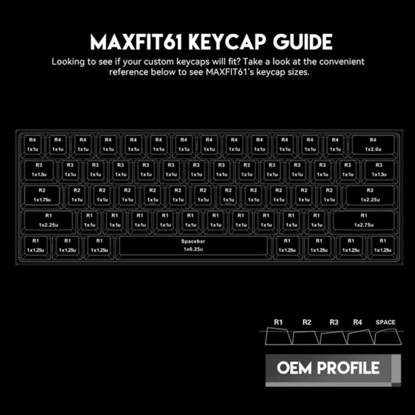 Tastatura mehanička Gaming Fantech MK857 RGB Maxfit61 FROST Space edition (Blue Switch) - G204521