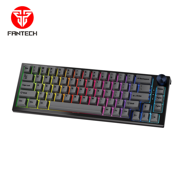 Tastatura mehanička Gaming Fantech MK858 RGB MaxFit67 crna (white switch) - G201035