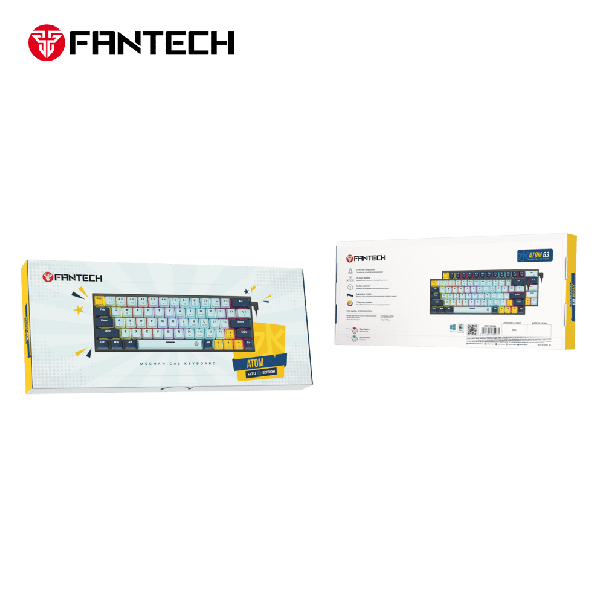 FANTECH Gejmerska tastatura MK874 Atom 63 SkyBlue Blue switch - 216759