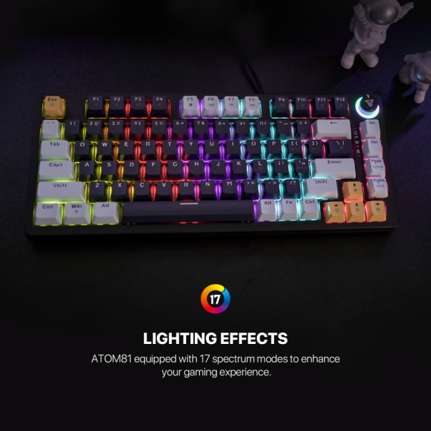 Tastatura Mehanicka Gaming Fantech MK875 RGB Atom 81 Navy (Blue switch) - 214008