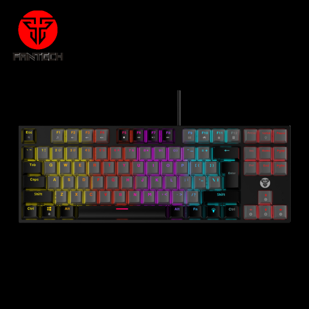 Tastatura mehanička Gaming Fantech MK876 RGB Atom TKL siva (Red switch) - 209680