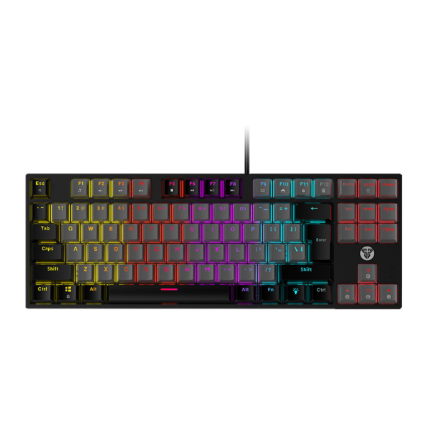 Tastatura mehanička Gaming Fantech MK876 RGB Atom TKL siva (RED switch) - G209680