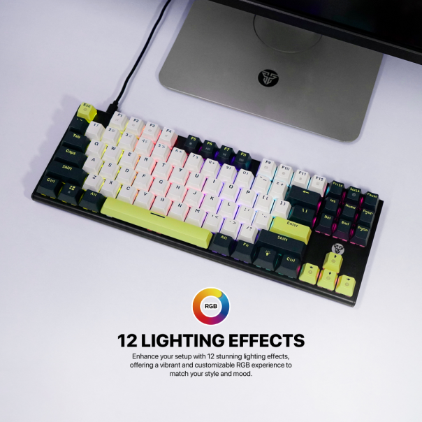 FANTECH Gejmerska mehanička tastatura MK877s Mori Atom87S, red switch - 221863