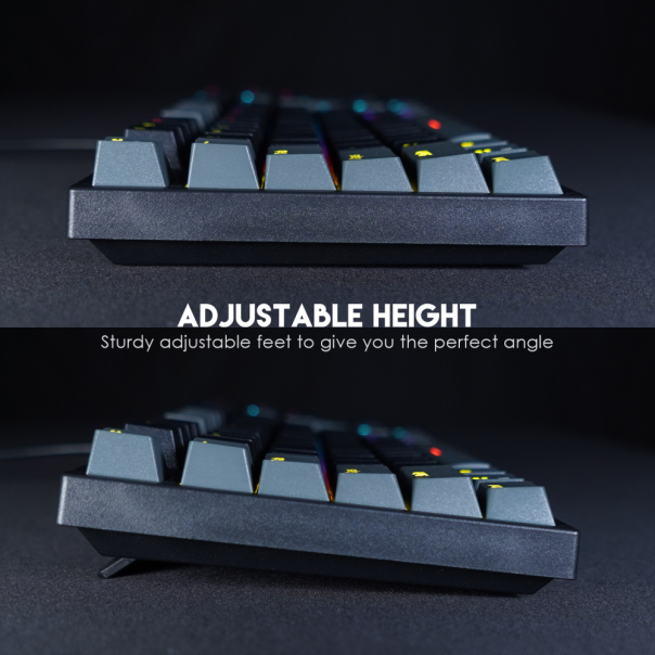 Tastatura Mehanicka Gaming Fantech MK886 RGB Atom siva (Blue switch) - 210650