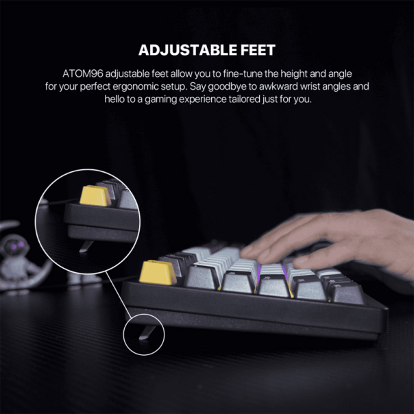 Tastatura mehanička Gaming Fantech MK890 RGB Atom MK96 SkyBlue (Blue switch) - G216762
