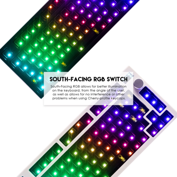 Tastatura mehanička Gaming Fantech MK910 RGB Vibe Maxfit 81 Grand Cobalt Wireless (Yellow switch) - G211104