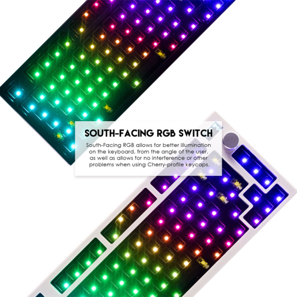 Tastatura mehanička Gaming Fantech MK910 RGB Vibe Maxfit 81 Royal Prince Wireless (Yellow switch) - G211105