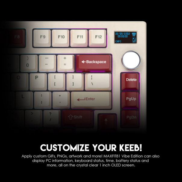 Tastatura mehanička Gaming Fantech MK910 RGB Vibe Maxfit 81 Royal Prince Wireless (Yellow switch) - G211105