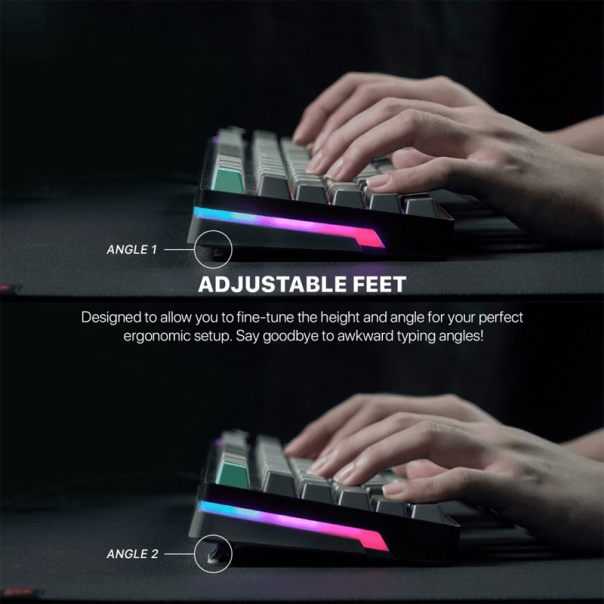Tastatura mehanička Gaming Fantech MK913 RGB Atom PRO83 Wireless Mercury (RED switch) - G214345