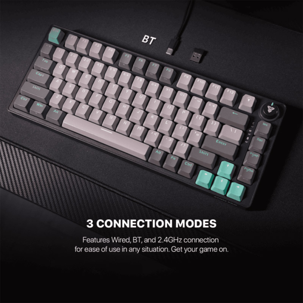 Tastatura mehanička Gaming Fantech MK913 RGB Atom PRO83 Wireless Mercury (RED switch) - G214345