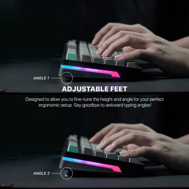 FANTECH Gejmerska tastatura MK913 RGB Atom PRO83 Saturn blue switch - 214012