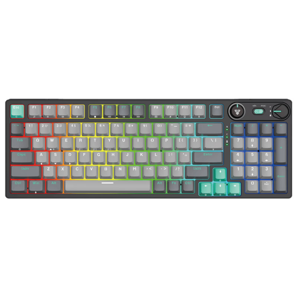 Tastatura mehanička Gaming Fantech MK914 RGB Atom PRO96 Wireless Mercury (red switch) - G218371