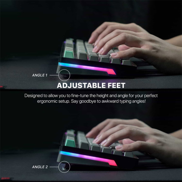 Tastatura mehanička Gaming Fantech MK914 RGB Atom PRO96 Wireless Saturn (red switch) - G217307