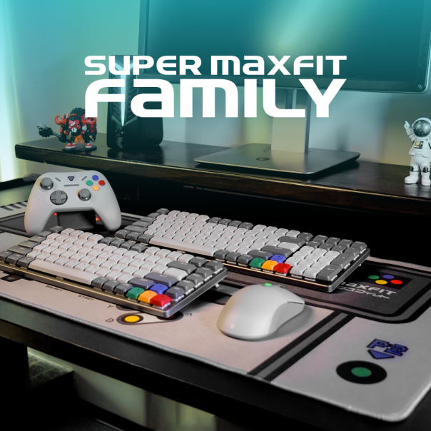 Tastatura Mehanicka Gaming Fantech MK915 RGB Maxfit AIR83 Wireless grey (brown switch) - 218379