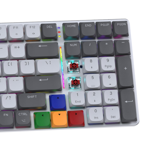 Tastatura mehanička Gaming Fantech MK916 RGB Maxfit AIR99 Wireless gray (brown switch) - G218381