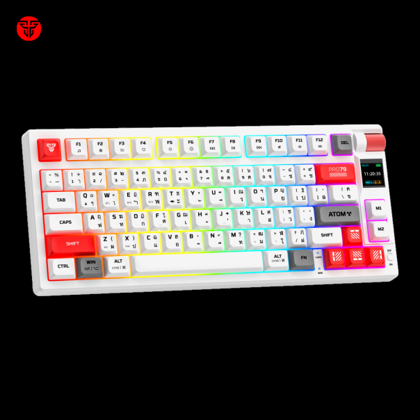 Tastatura mehanička Gaming Fantech MK917 RGB Atom PRO79 Wireless bela (Blue switch) - 220816