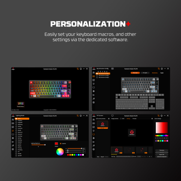 Tastatura mehanička Gaming Fantech MK917 RGB Atom PRO79 Wireless bela (Red switch) - 220817