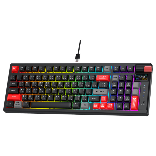 Tastatura mehanička Gaming Fantech MK918 RGB Atom PR097 Wireless crna (blue  switch) - G220818