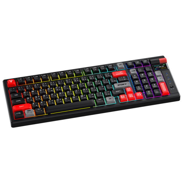 Tastatura mehanička Gaming Fantech MK918 RGB Atom PR097 Wireless crna (blue  switch) - G220818