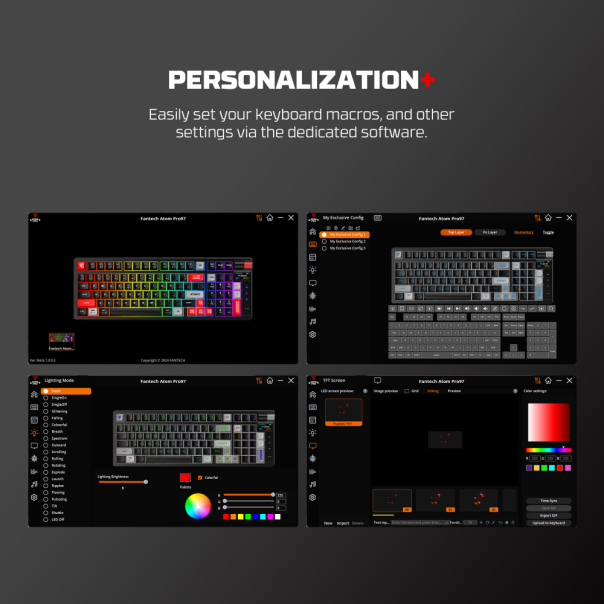 Tastatura mehanička Gaming Fantech MK918 RGB Atom PRO97 Wireless crna (Red switch) - 220819