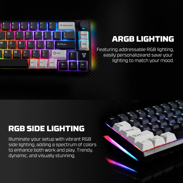 Tastatura mehanička Gaming Fantech MK919 Atom PRO66 crna (Blue switch) - G221127