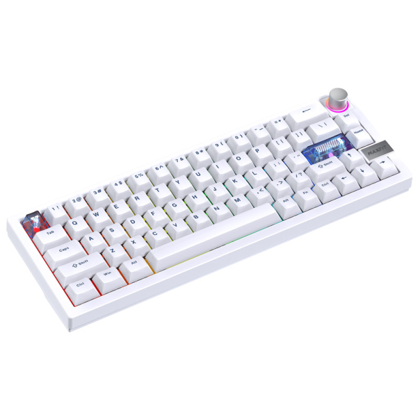 Tastatura mehanička Gaming Fantech MK920 RGB Maxfit 6 Wireless bela (brown switch) - G221867