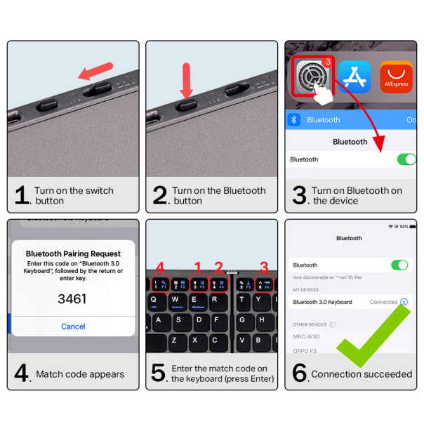 Tastatura Wireless sa touchpadom rasklopiva - 207955