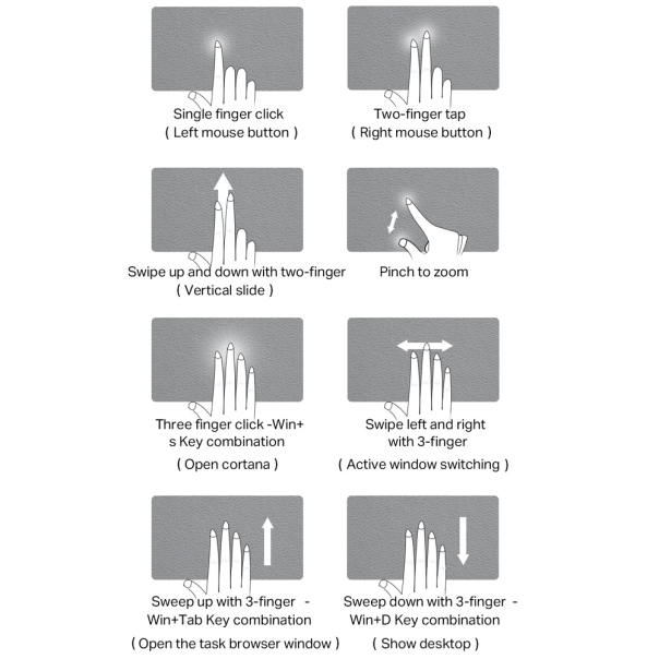 Tastatura Wireless sa touchpadom rasklopiva bela - 220371