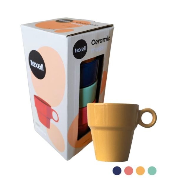 TEXELL Set keramičkih šolja 4/1 TCM-S382 - TCM-S382