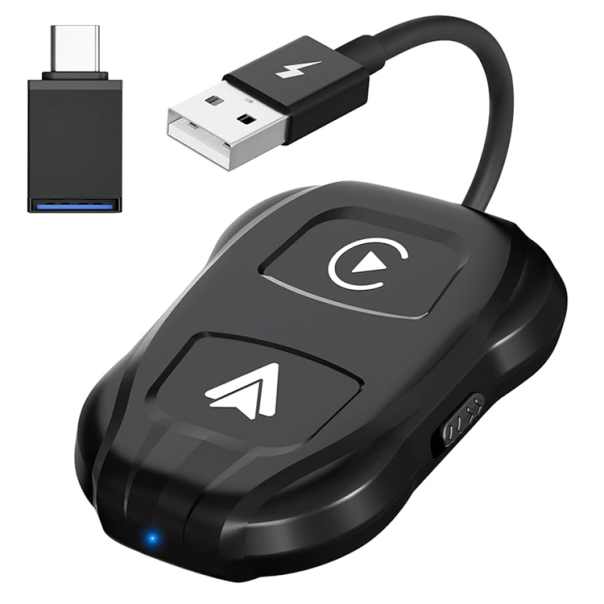 TechAdro Carplay Wireless Adapter za auto Andorid 2 u 1 USB, Type C crni - 214910