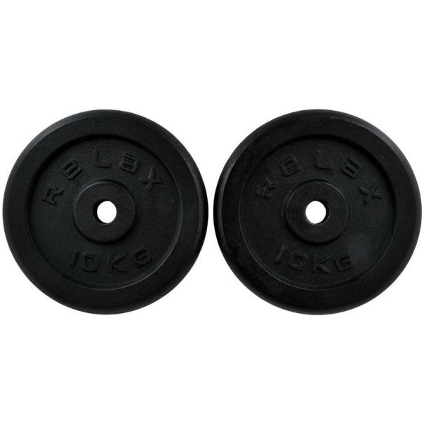 RING Tegovi 2x10kg crni standardni liveni - RX PLO1-10 - 100