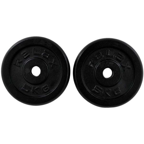 RING Tegovi 2x5kg crni standardni liveni - RX PLO1-5 - 99