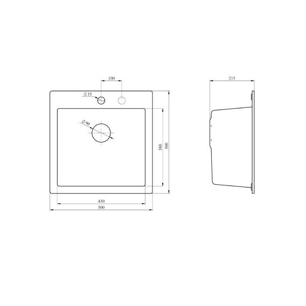 METALAC INKO Sudopera X Granitna Atos 50 fi sifona 90 bela - 377917