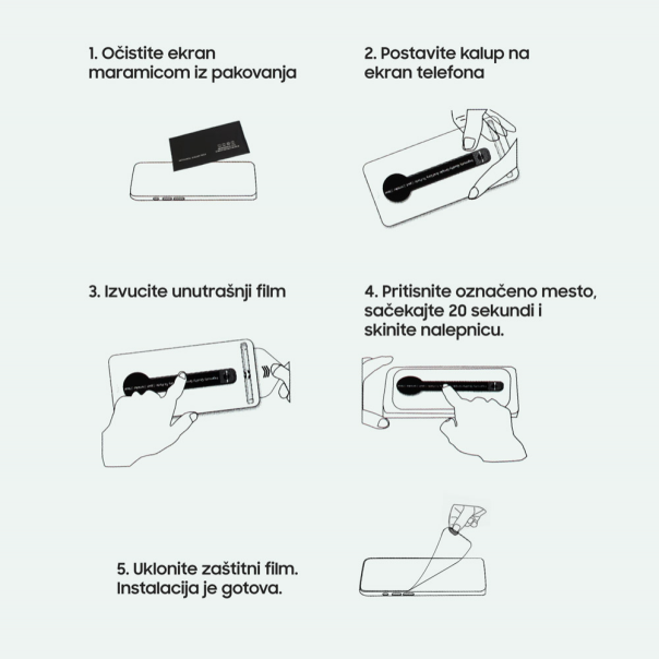 Zastitno Staklo Tempered glass 2.5D Automatic paste box za iPhone 12/12 Pro 6.1 crni - 205932