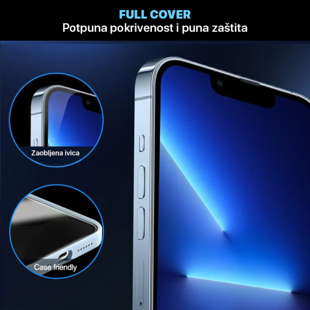 Zastitno Staklo Tempered glass 2.5D dust free Box za iPhone XR/11 6.1 crni - 207606-1