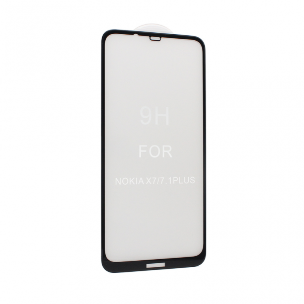 Zastitno Staklo Tempered glass 5D za Nokia 7.1 Plus crni - 65925