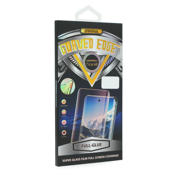 Zaštitno staklo Tempered Glass full glue 0.15mm za Samsung Galaxy S23 Ultra, zakrivljeni/crna - 205795