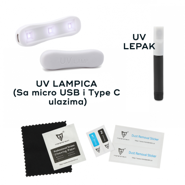 Zaštitno staklo TG Monsterskin UV Glue 5D za Samsung S926B/S936B Galaxy S24 Plus/S25 Plus - 211834