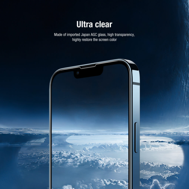 Zastitno Staklo Tempered glass Nillkin 2u1 HD za iPhone 14 Pro 6.1 crna - 202991