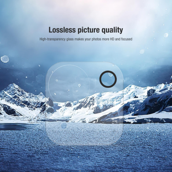 Zastitno Staklo Tempered glass Nillkin 2u1 HD za iPhone 14 Pro 6.1 crna - 202991