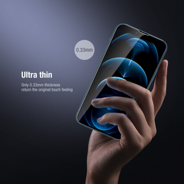 Zastitno Staklo Tempered glass Nillkin 2u1 HD za iPhone 14 Pro 6.1 crna - 202991