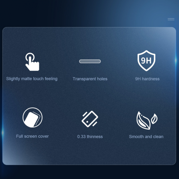 Zastitno Staklo Tempered glass Nillkin Fog Mirror za iPhone 14 Pro Max 6.7 crni - 202996