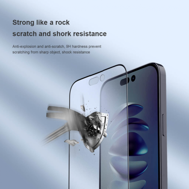 Zastitno Staklo Tempered glass Nillkin Fog Mirror za iPhone 14 Pro Max 6.7 crni - 202996