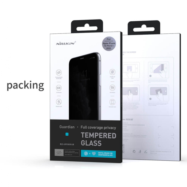 Zastitno Staklo Tempered glass Nillkin Guardian za iPhone 14 Pro 6.1 crni - 202997