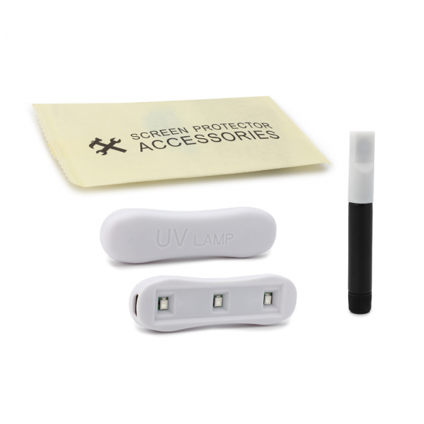 Zaštitno staklo Tempered Glass Premium UV Glue Full Cover + Lampa za Honor 200 Pro - 214521-1