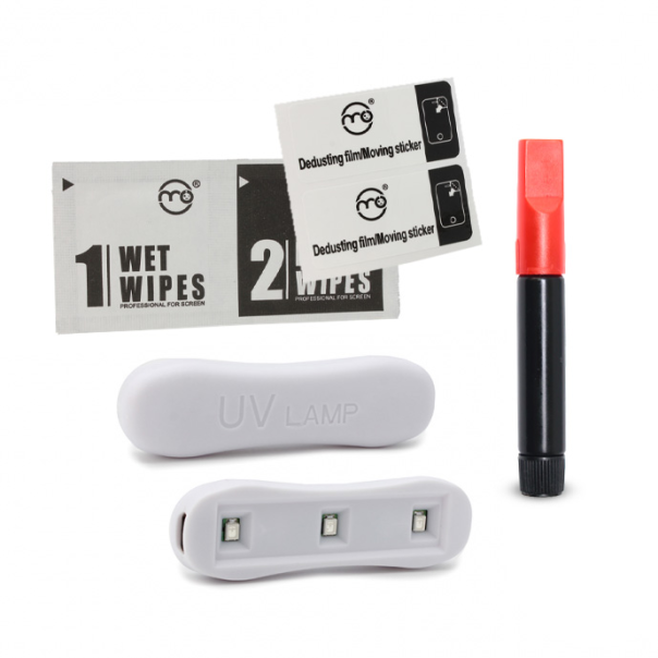 Zaštitno Staklo Tempered glass Premium UV Glue Full Cover + Lampa za Samsung S916B Galaxy S23 Plus - 206432-1-1-1