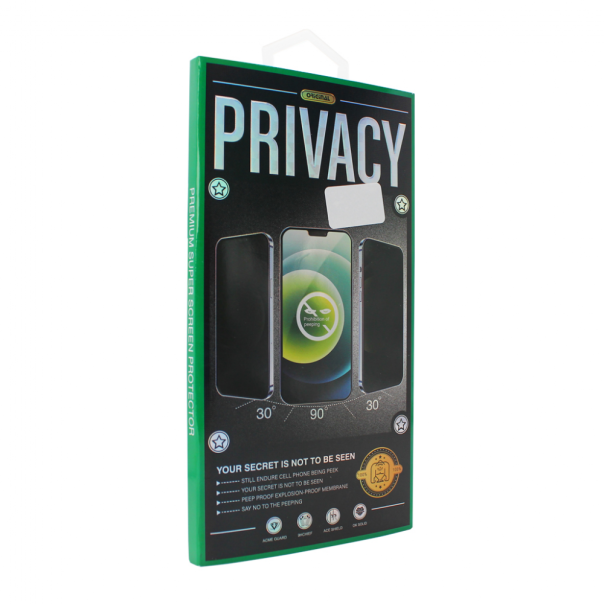Zastitno Staklo Tempered glass Privacy 2.5D full glue za Samsung A032F Galaxy A03 Core crni - 200665