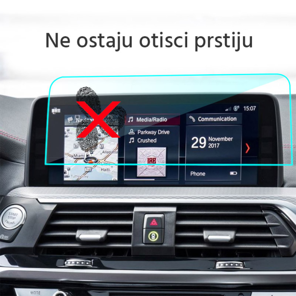 Zaštitno staklo za multimedijalni ekran. BMW X4 G02 - 039394