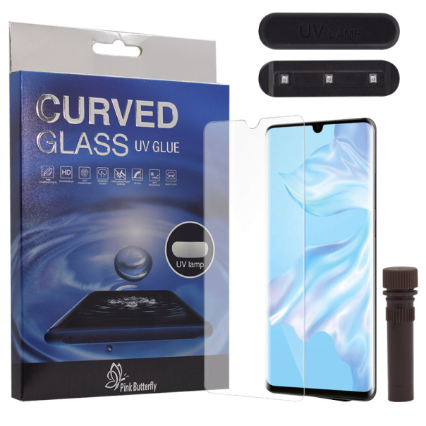 Zaštitno staklo za Huawei P30 Pro UV Glue Full Cover+ lampa - 031932-1-1